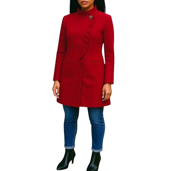 Cabi Celebration Red Houndstooth Jacket XS Casual Dressy Chic Vamp Classic Coat - Picture 4 of 16